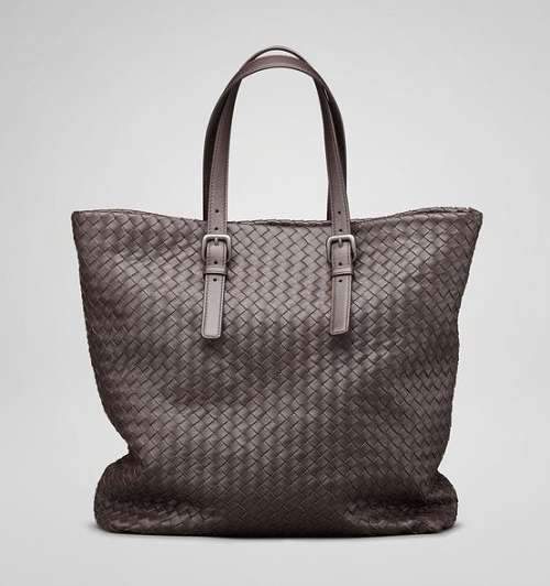 Bottega Veneta Lambskin Tote Bag 1027 brown